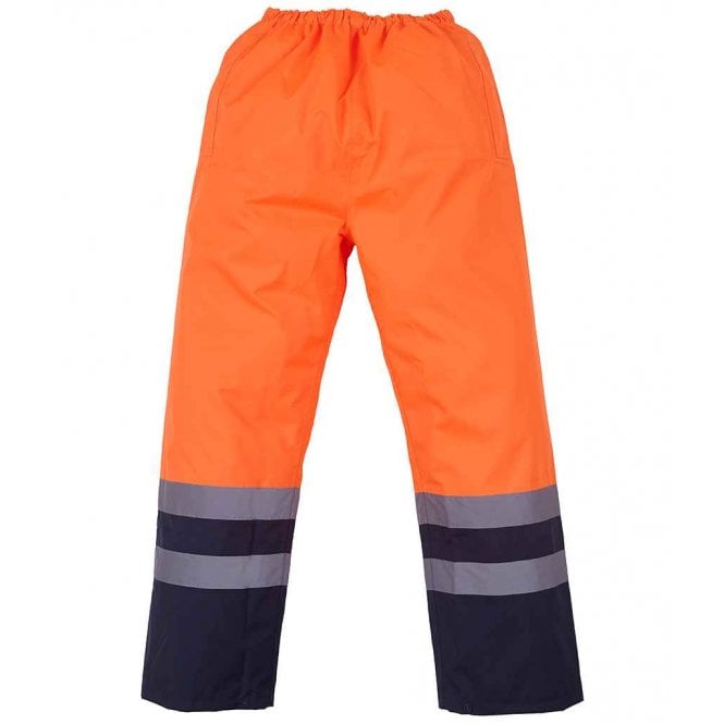 YOKO HI-VIS Two Tone Waterproof Overtrousers